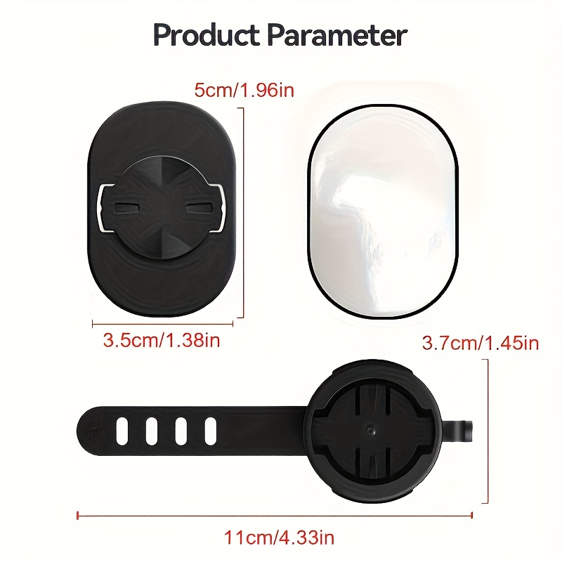 E-shop 1 Satz Fahrrad Handyhalterung Universal Klebeadapter Handyriemen und Lenkerhalter Radfahrerhalterung Integrierter Lenker, Vorderes