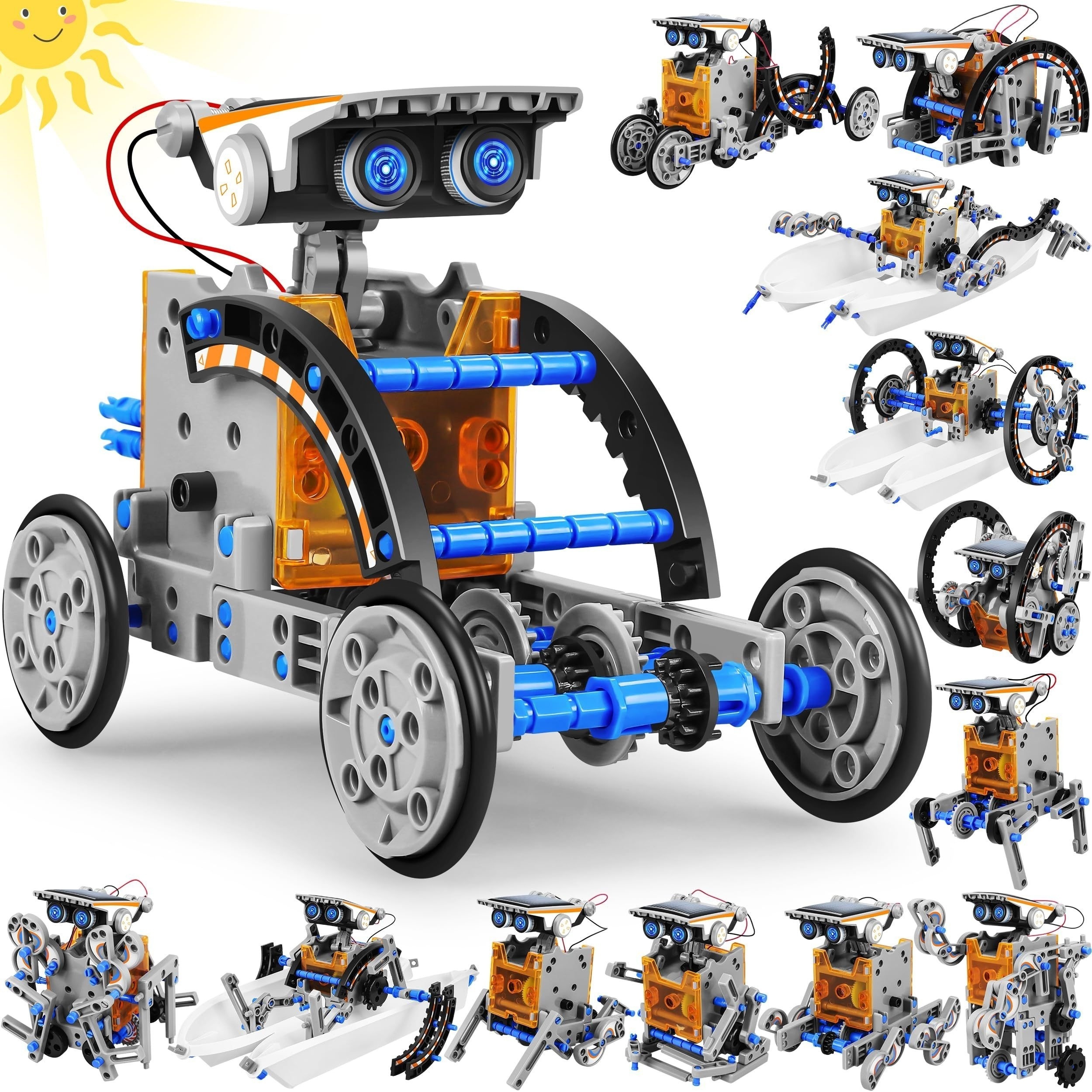 

A Solar-powered Robot Toy For Children Aged 8-12, Diy Building Science Experiment Robot Kit, A Birthday Gift For Boys, Girls, Children, And Teenagers Aged 8, 9, 10, 11, And 12, Powered By The Sun.