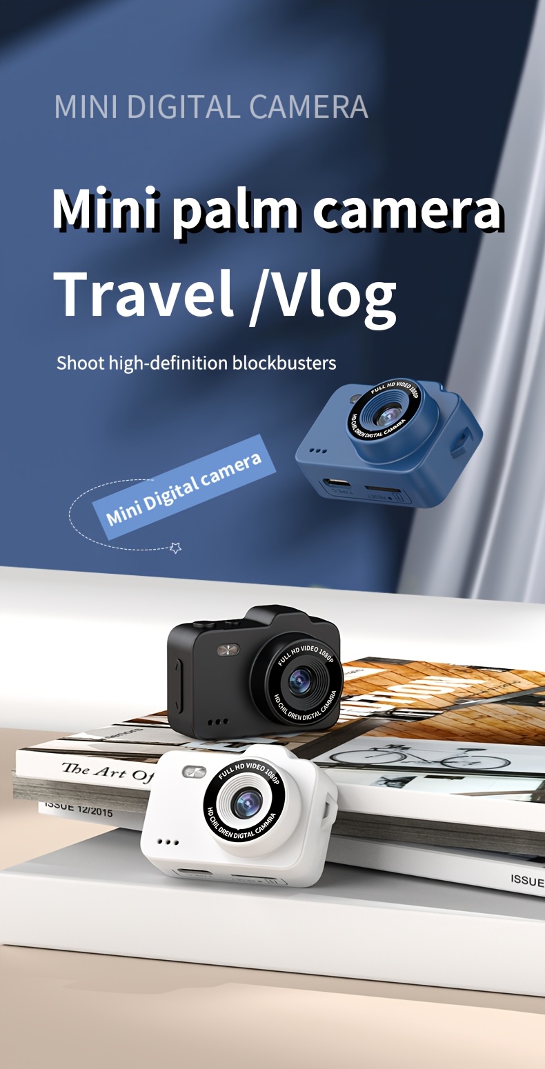 tastyti mini camera, mini telecamera indossabile con inserimento di scheda - video hd 1080p, ips da , luce di riempimento a led, 17.5g per vlog, , micro camara e compatta portatile video recorder per studio registrazione, registrazione della vita quotidiana Dettagli dell'articolo 0