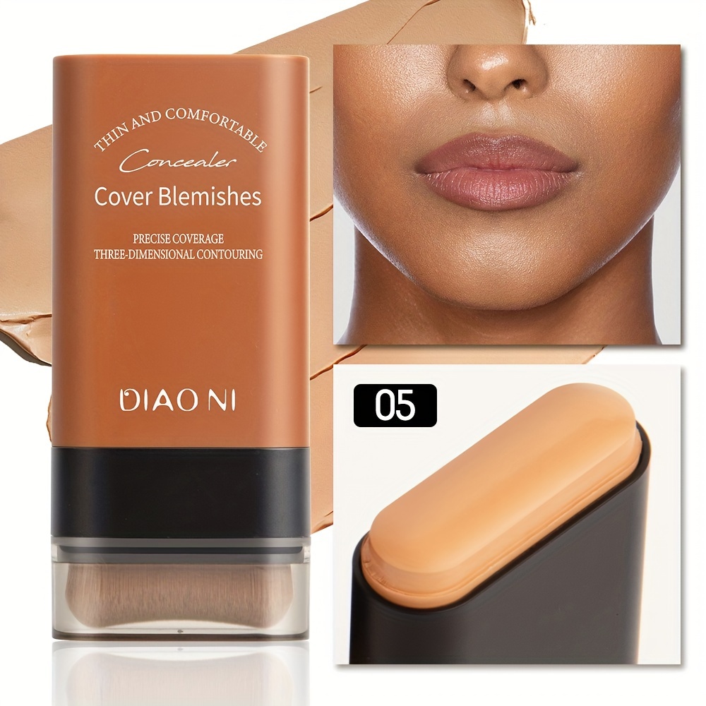 1pc squalane   foundation stick with brush light to medium skin tone   types buildable coverage plant based formula for flawless base with plant squalane