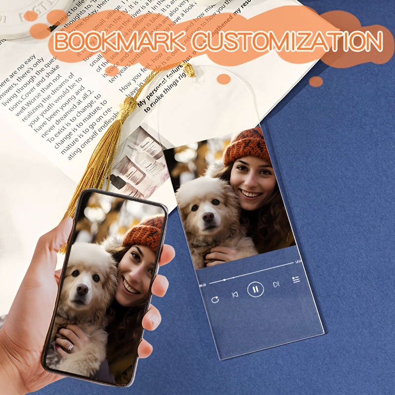 

Custom Acrylic Photo Bookmark - Personalized Pet Memorial For , Perfect Gift For Girlfriend, Boyfriend, Family On Birthdays & Valentine's Day