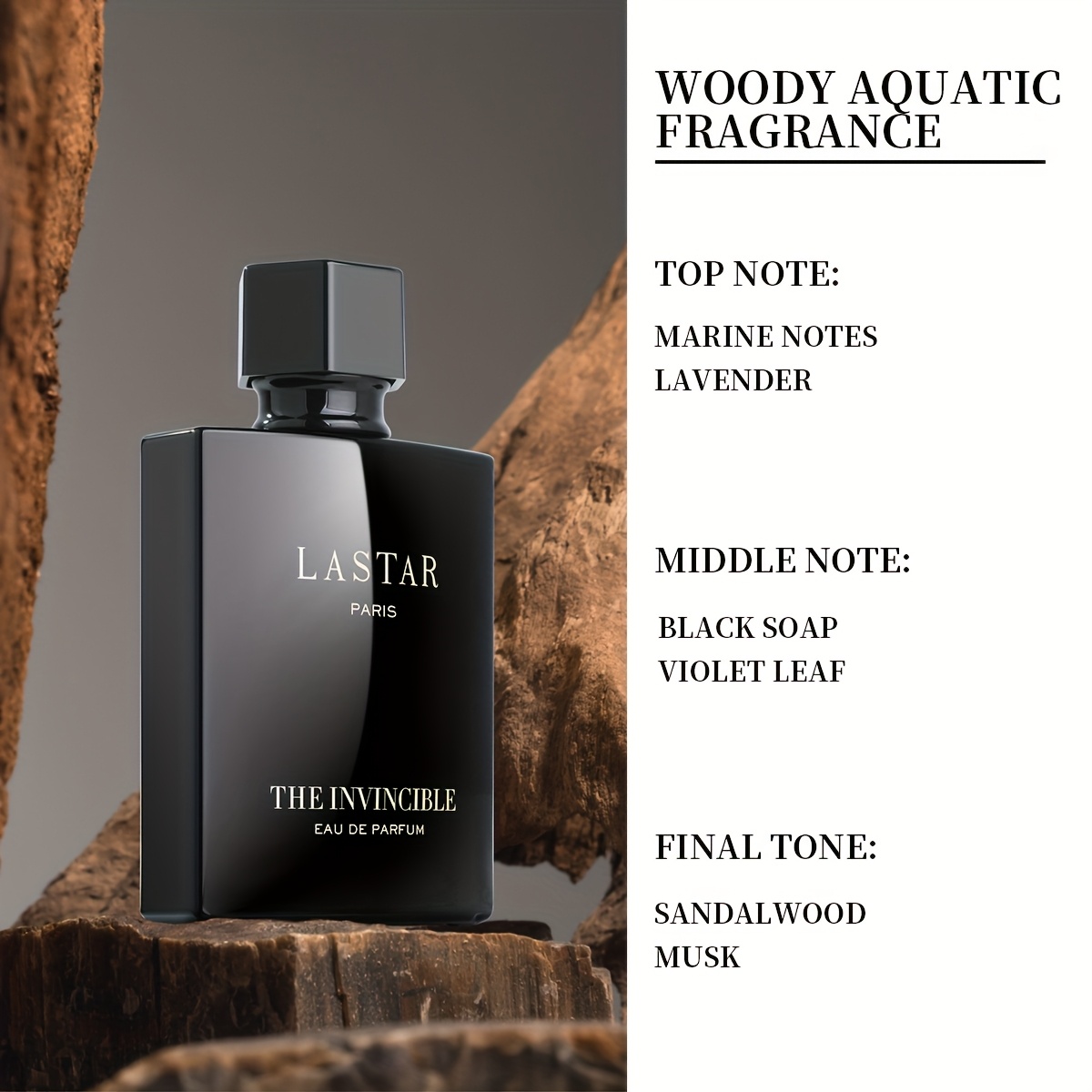 Muški šokantni parfem LASTAR u bočici, poklon kutija s esencijom, premium drveni miris s sandalovom i citrusnim napisima, dizajniran za privlačnost, dugotrajni miris, dezodorizira, ljetni parfem za izlaske, posao i putovanja, pogodan za svakodnevnu upotrebu ili poklon za rođendan