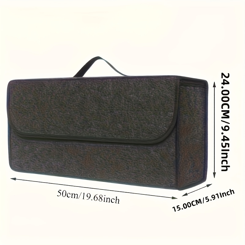 TEMU Car Trunk Folding Storage Rack, Matching Independent Storage Box And Multi-grid Storage Bag Dual Storage Configuration; Reinforced Thickened