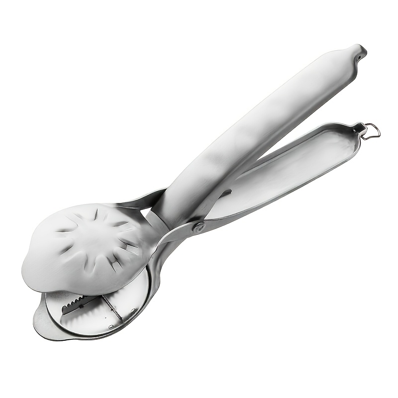 TEMU 1pc Stainless Steel Chestnut Clip Cross Opener, Chestnut Clip Home Nut Walnut Clip Chestnut Sheller, Suitable For Daily Use, Kitchen Tool