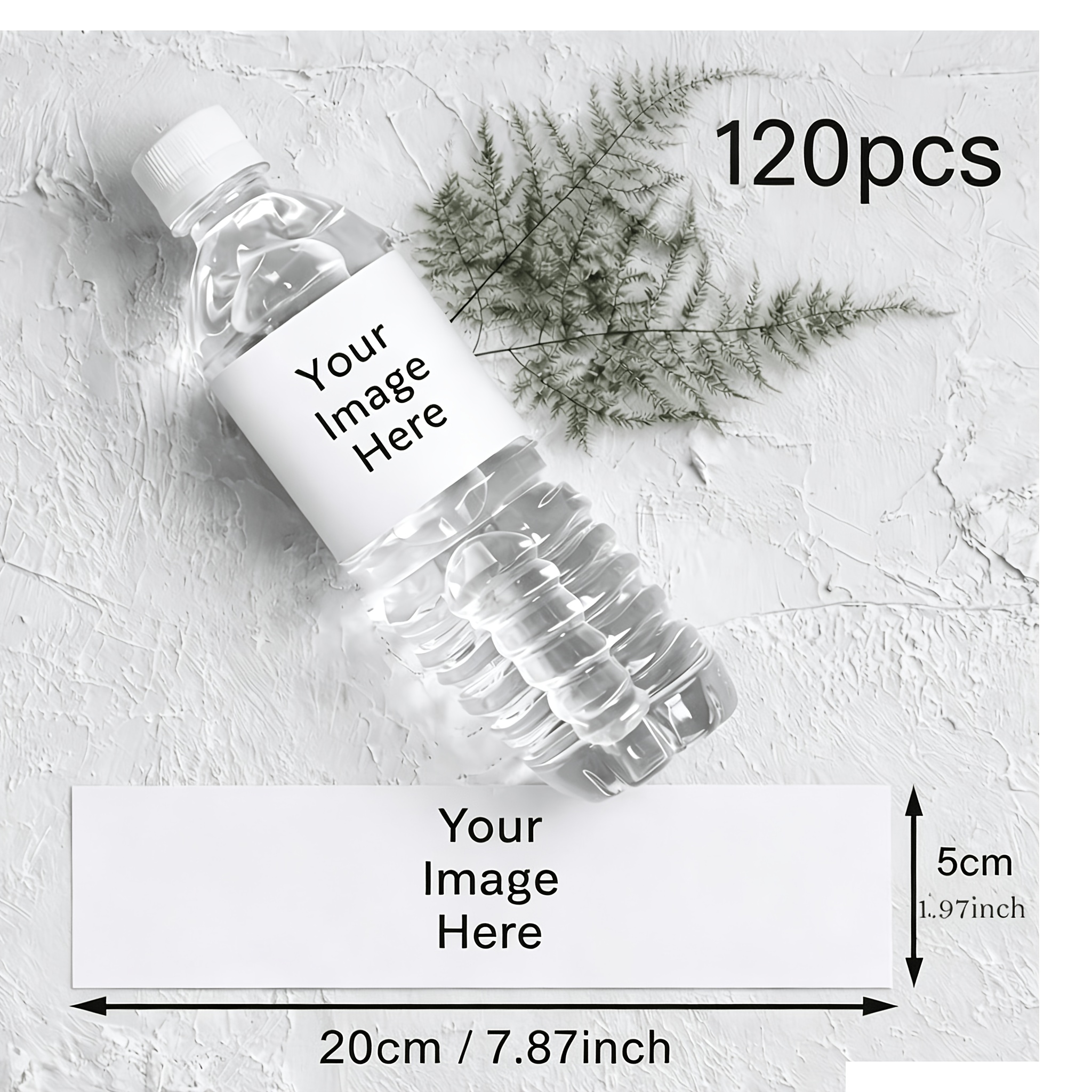 TEMU Etiquetas y pegatinas personalizadas para botellas de agua. Envolturas personalizadas para botellas. Juegos de 30/60/120 piezas de etiquetas