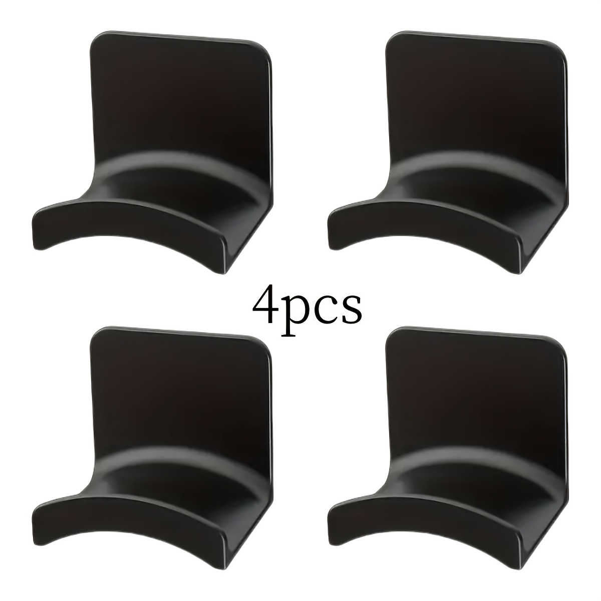 Image of 4pcs Headphone Bracket Wall-mounted Punch-free Under-table Bracket Head-mounted Bracket Bracket Hook Hanging Bracket Esports Headphone Rack