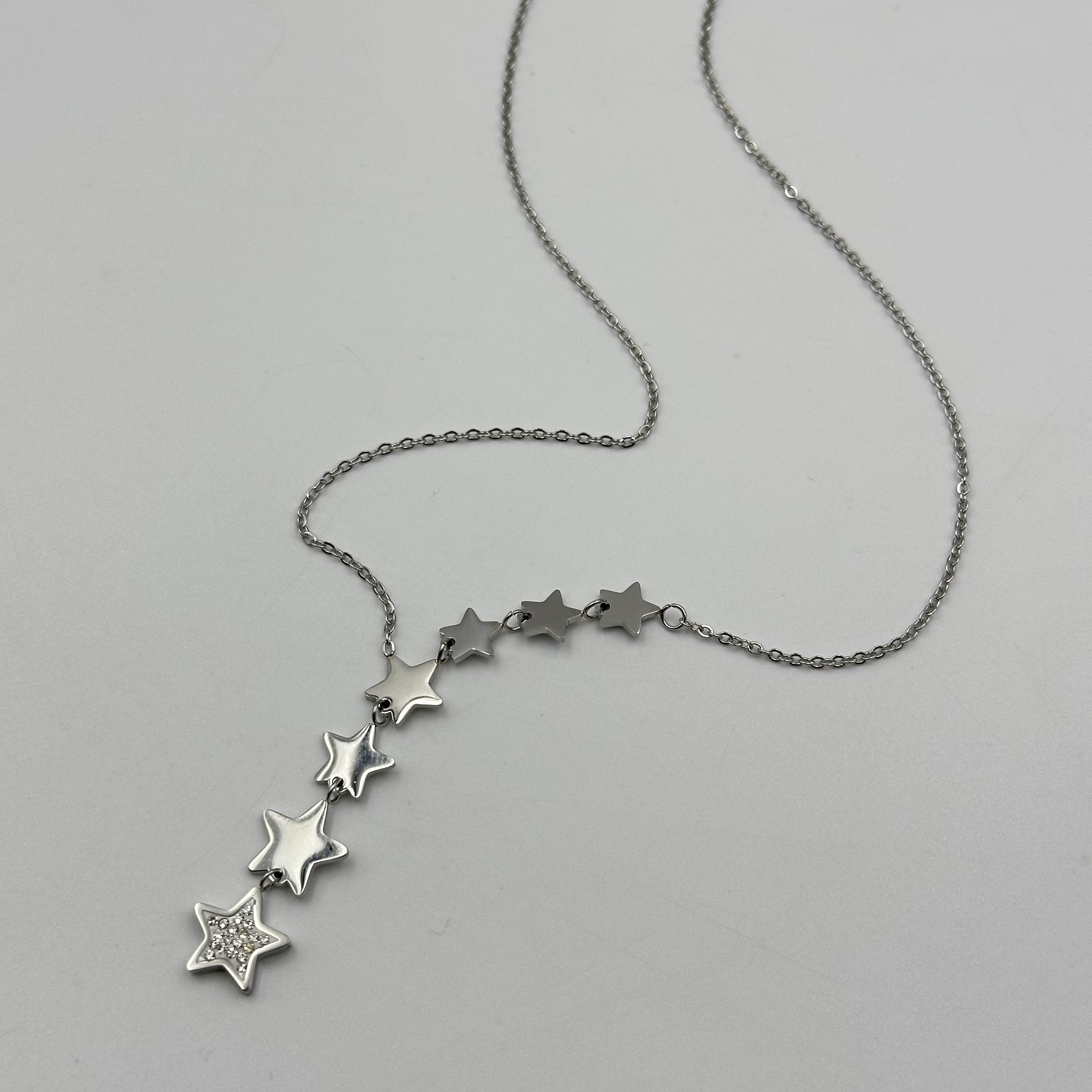 

Eye Catching Star Pendant Necklace Bohemia Star Fringe Chain Necklace Minimalist Clavicle Chain Star Y Necklace Party