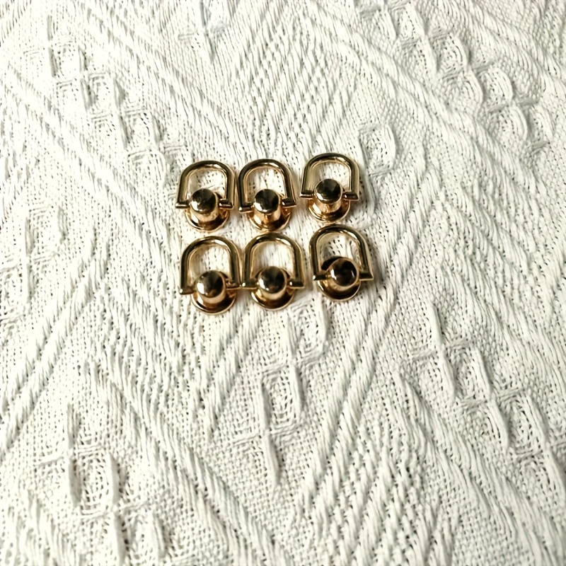 6pcs, Bag Strap Connector, Metal Keychain, Bag Pull Ring, Bag Modification Accessories, Hardware Accessories, Suitable For Bags And Phone Cases, With Screw Accessories