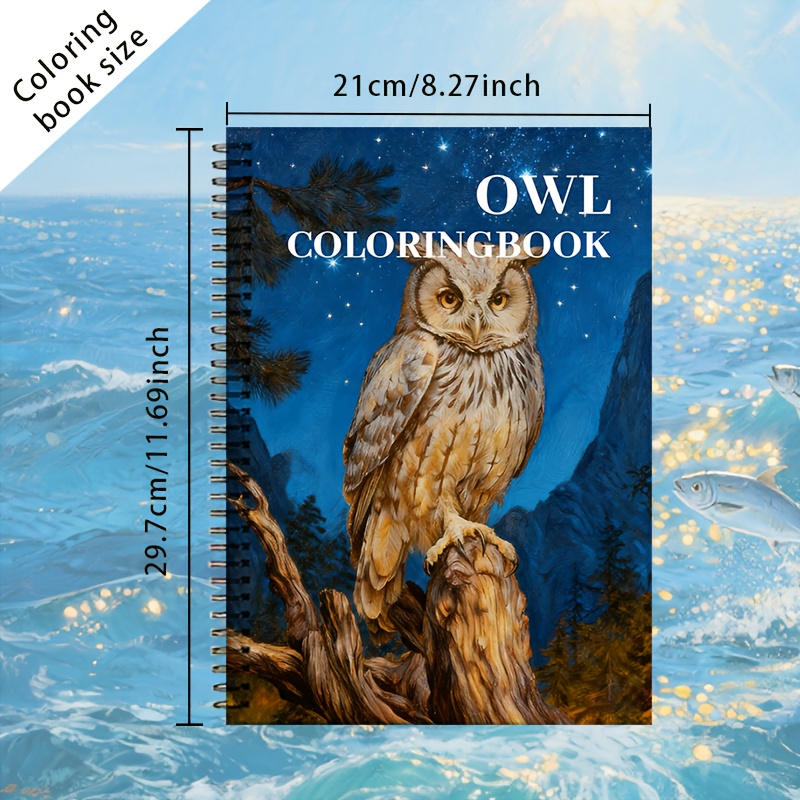 Image of Owl Adventure Coloring Book - 20 Pages For Adults And Teens, Beautiful Floral And Decorative Patterns, Relaxing Art, Creative And Activities, Great Halloween, Christmas, And Holiday Gifts