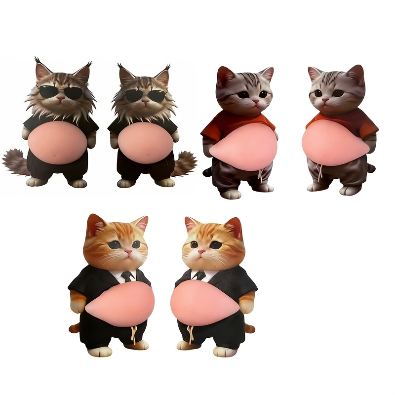 TEMU 6pcs Multifunctional Random 2026 New Cartoon Animal No-drill Anti-collision Stickers, Anti-collision Pads, Door Back Anti-collision Strips,