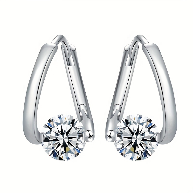 Women's 925 Silver Irregular Ear Hooks Studs, Premium Fashion