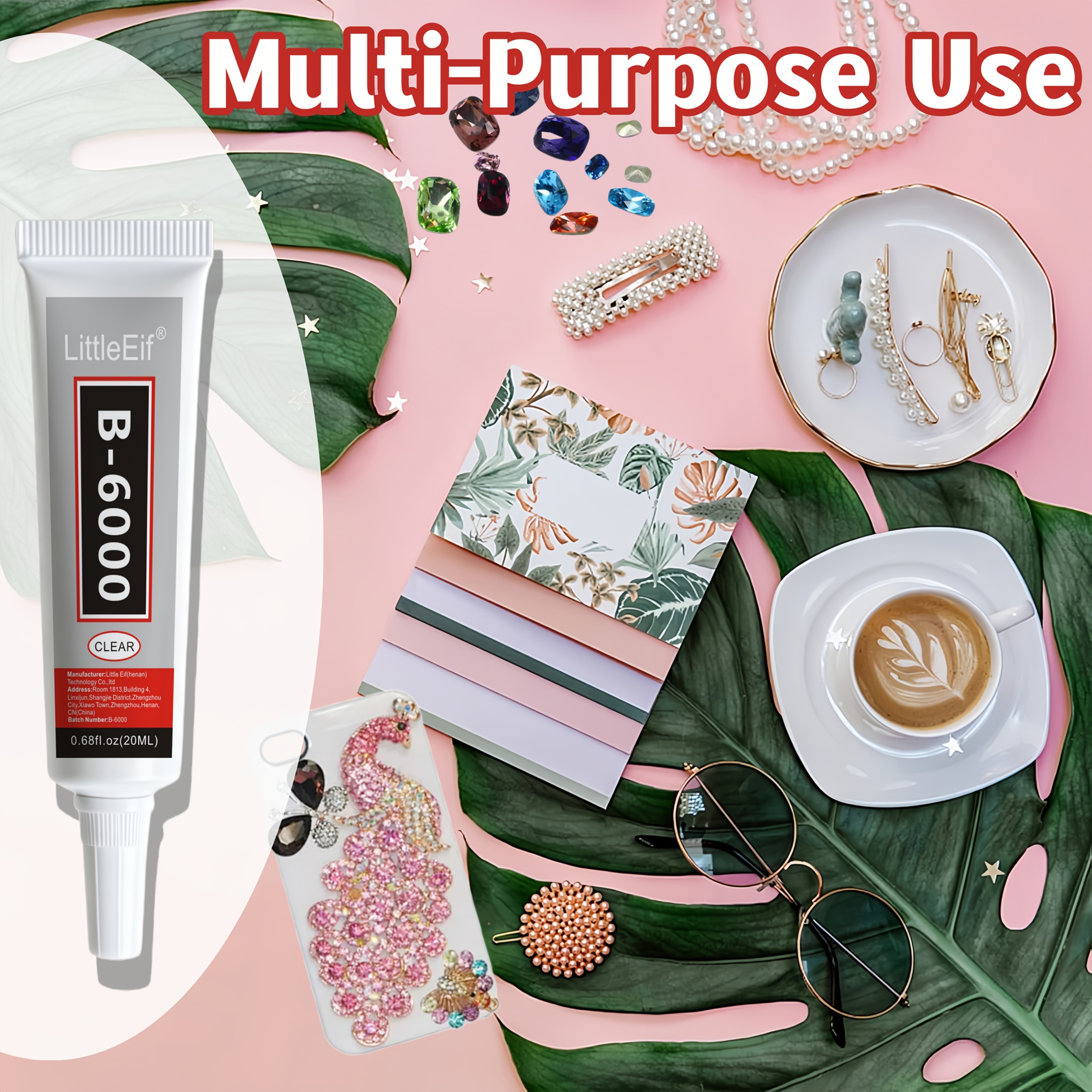 Jewelry Bead Glue for Jewelry Making, Crystal Clear