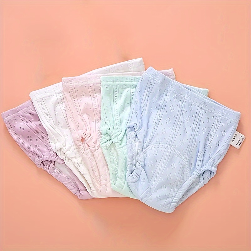 6pcs washable   training pants breathable cloth diapers with leak proof liners assorted colors training pants  s   details 2