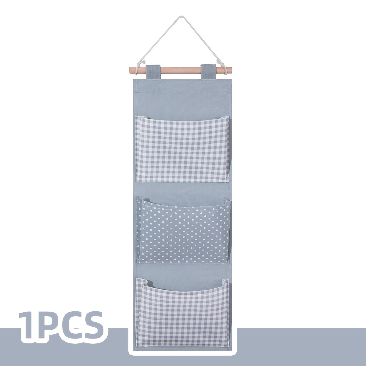 TEMU Sac de rangement suspendu réutilisable à poches et couches de tissu, organisateur mural à sur une porte. Convient pour , , , de bain et pour et