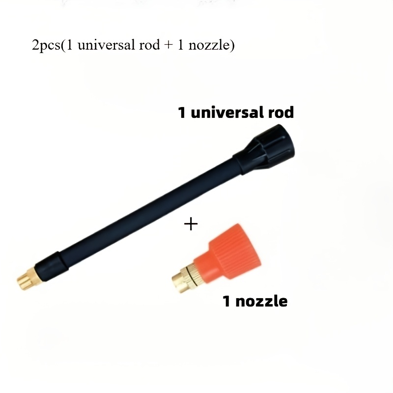 E-shop Nur Zubehörsets verkaufen (1 Universal-Stiel + 1 Düse) Manuelle Luftdruck Universal-Gießkanne, 360° drehbare Sprühstange, Mehrzweck für