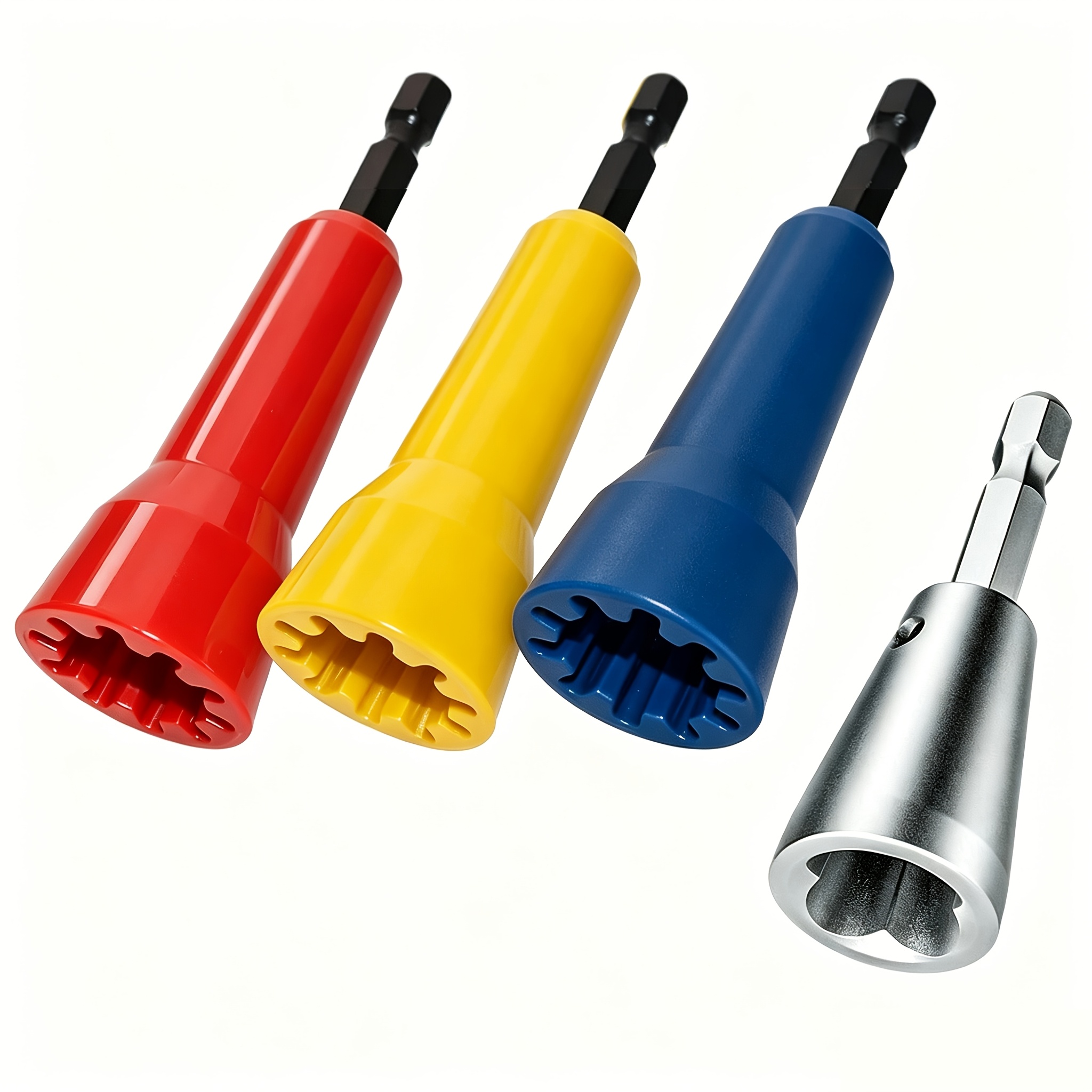 TEMU 4pcs Wire Twister, Quick Wire Twisting Tool For Electric Drills, Electric Drill-compatible Twister, Rotary Wire Twisting Connector Sleeve, Wire