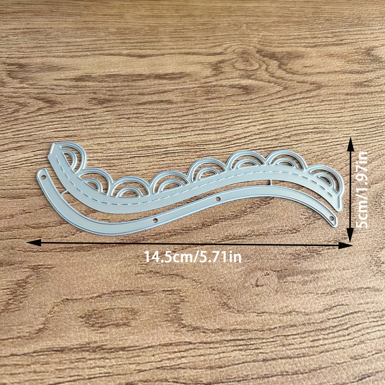 TEMU 1pc Creative Lace Metal Die Cut, Diy Scrapbooking Embossing Stencil, Handmade Greeting Card Making Metal Cutting Dies, Gift Card Making Tools