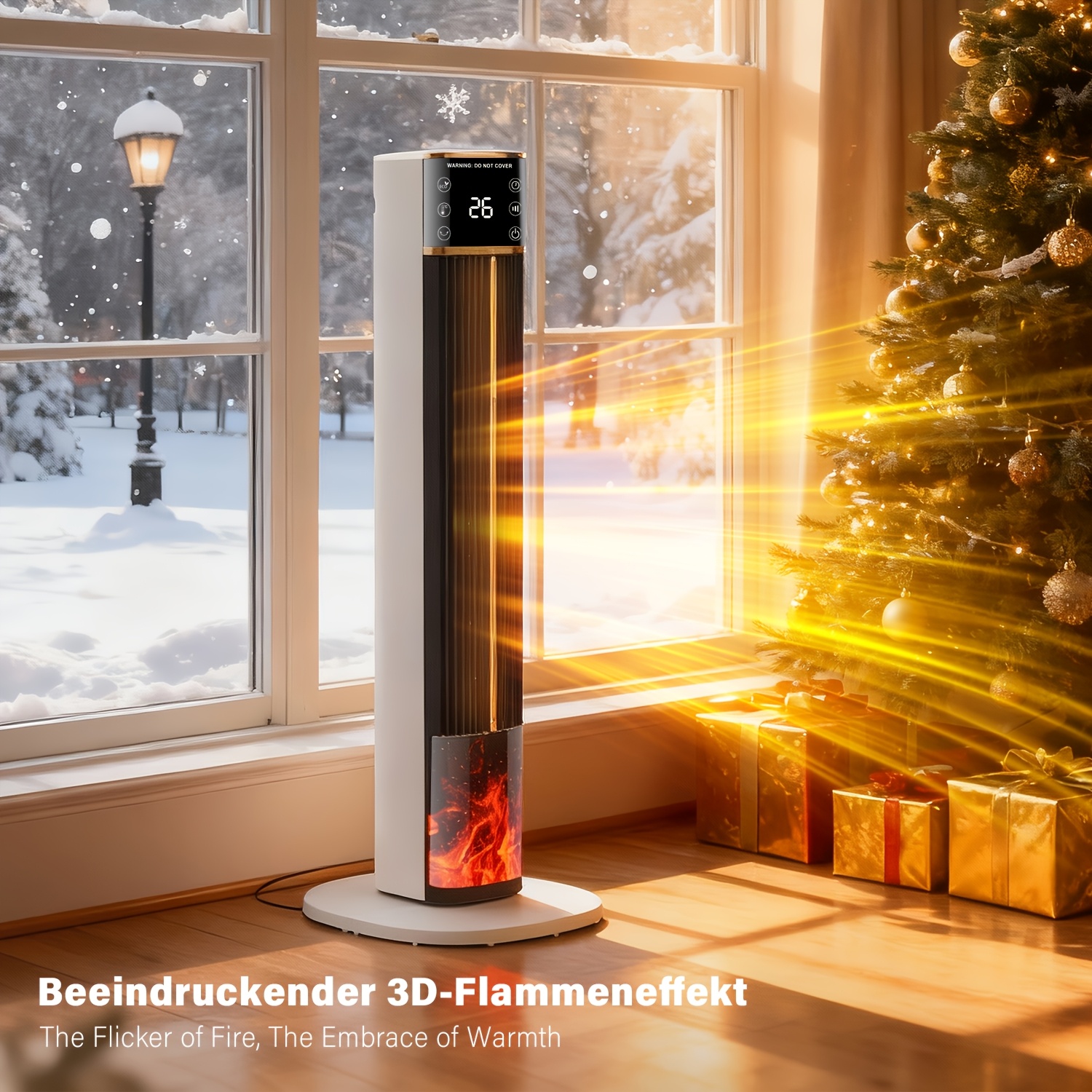 Image of Space Heater, 2000w Portable Electric Heaters For Indoor Use, Ptc Ceramic Heater For Office, Thermostat, 70° , 12h Timer, 4 , Safe Quiet Room Heater For Bedroom