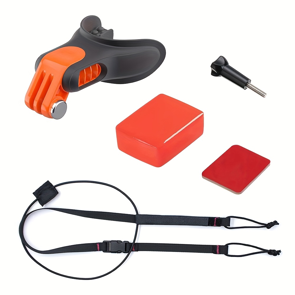 Image of A Mouth Mount Kit For Action Cameras, Designed For First-person Shooting While Surfing, Compatible With For Models 13, 12, 11, 10, 9, 8, As Well As Dji And Action Cameras