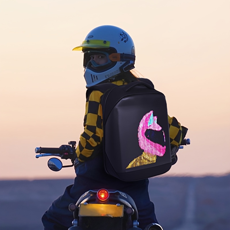 17 inch laptop motorcycle backpack innovative led backpack motorcycle backpack pixel art
