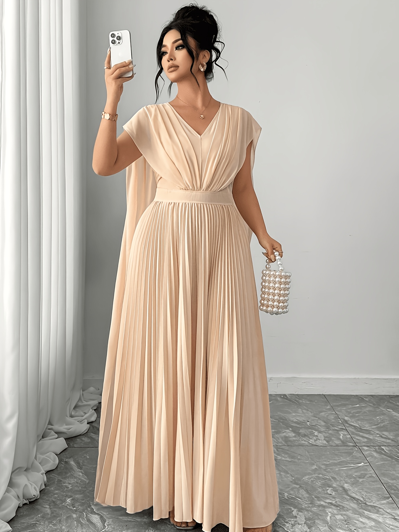 plus size guest wedding dresses sold on Temu United States
