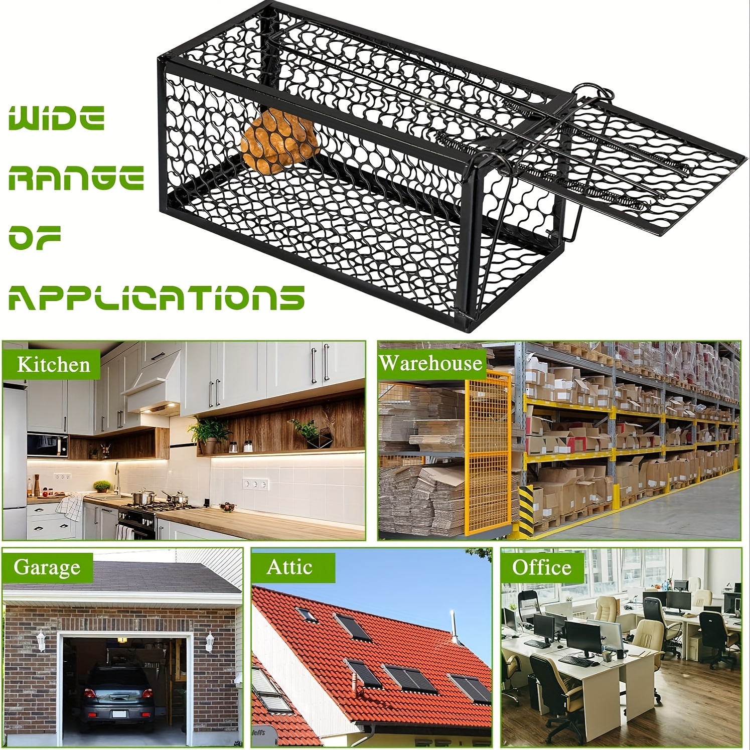 1pc large folding reusable mouse trap humane for indoor and outdoor use details 3