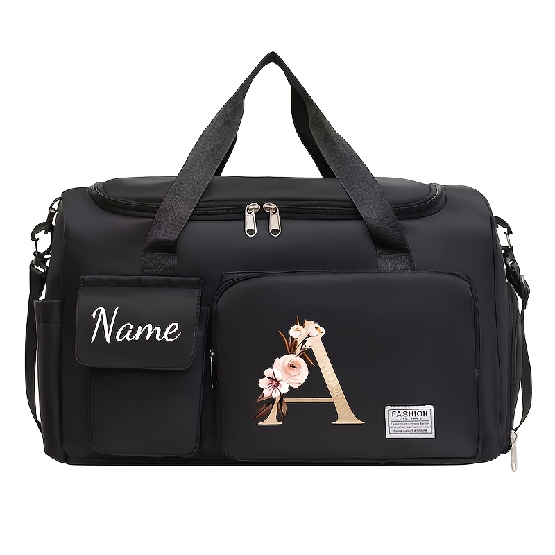 TEMU This Custom Name Bag Is Perfect For The School Year, , And Relocations This Spring. It Accommodates A Yoga Mat And Features A Compartment For