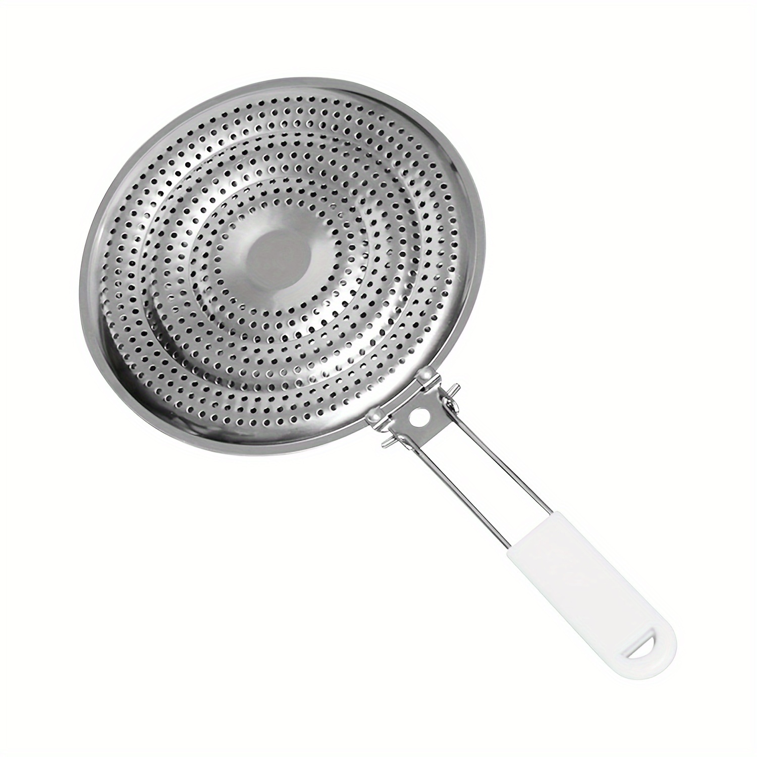 Image of Stainless Steel Heat Diffuser For Gas And Electric Stove - Heat Distribution Induction Cooktop Adapter Plate - Food Warmer Simmer Plate For Gas Stove With , Handle, Stainless Steel