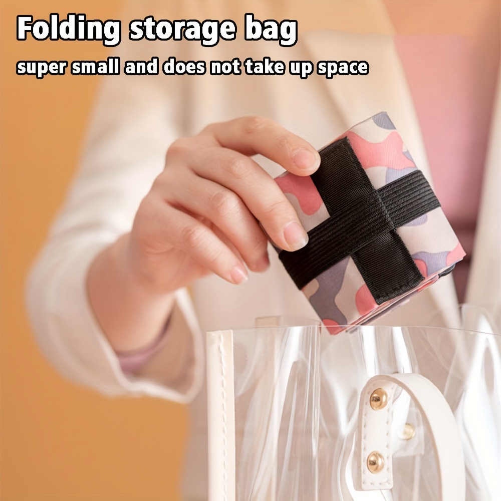 

Foldable Round Storage Bag, Waterproof Portable Shopping Bag, Large Capacity Travel Shoulder Bag