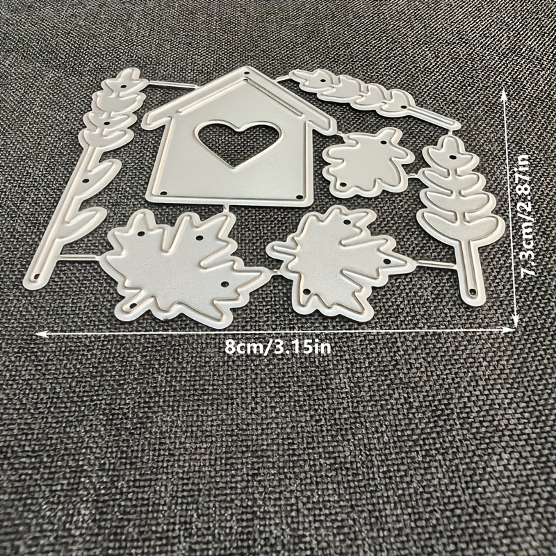 TEMU 1pc Of Metal Cutting Die For Houses, Ideal For Scrapbook Embellishments, Embossing Die Cuts, And Greeting Card Templates, Album Cards And