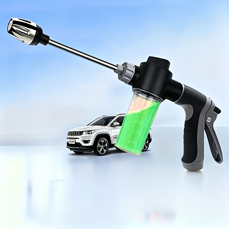 high pressure foam gun high pressure car wash foam gun with long handle adjustable nozzle for cleaning watering and inflating   foam cannon and high pressure spray bottle