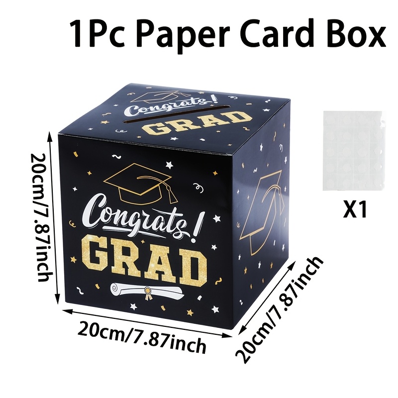 TEMU 1 pièce Boîte de de remise de diplôme, cabine de en papier de de licence, convient pour cérémonie de remise de diplôme, fêtes, décorations,