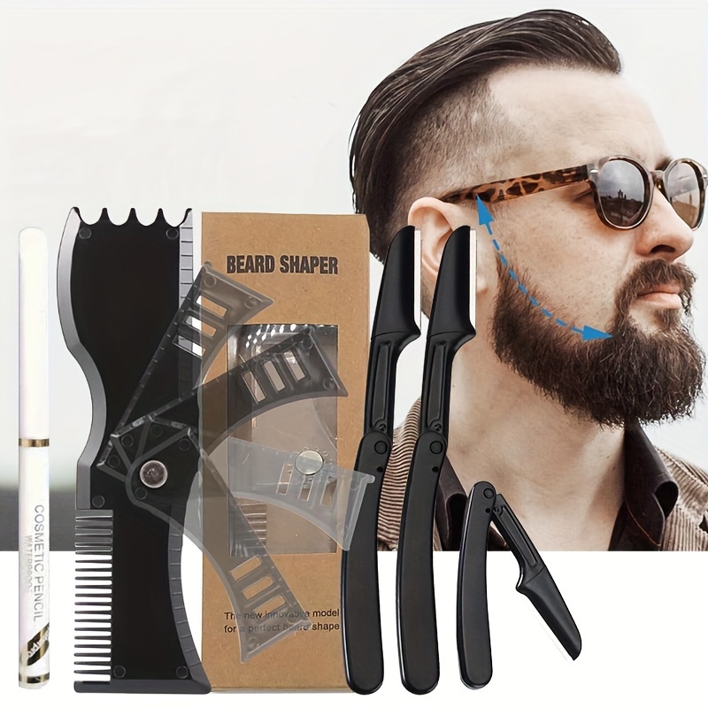 Penna Per Barba A 4 Punte Impermeabile E A Lunga Durata Per Una Barba,  Baffi E Sopracciglia Più Pieni E Dettagliati Per Uomo - Temu Italy