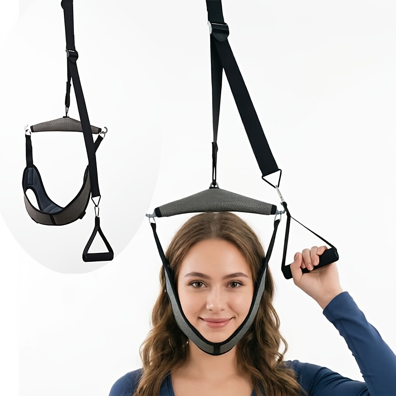TEMU 1 Set Door-mounted Fitness Stretching Strap, Fully Adjustable Up And Down, For Office Workers, Home Gym Multifunctional Exercise Equipment