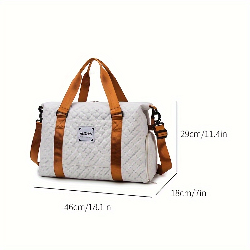 large duffel bag women lightweight travel bag wet pocket Temu