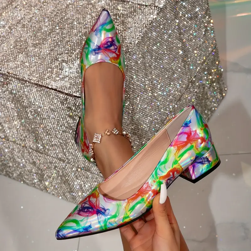 Pumps Multicolor Dress Shoes Colorful Abstract Print Fashion Pumps Women Elegant Pointed Temu Pumps Multicolor Dress Shoes Colorful Abstract Print Fashion Pumps Women Elegant Pointed Temu