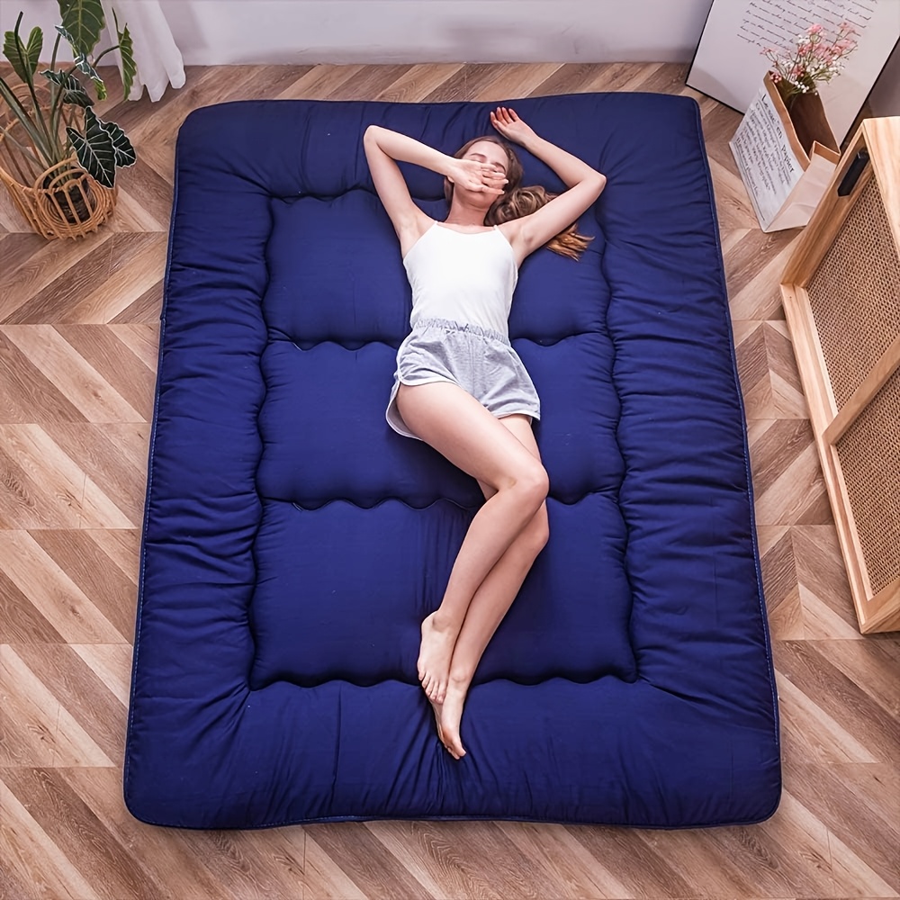 Tapis Tatami Pliable 180x180cm - Rotin Naturel, Mousse Mémoire | Antidérapant, Pour Salon, Chambre, Yoga