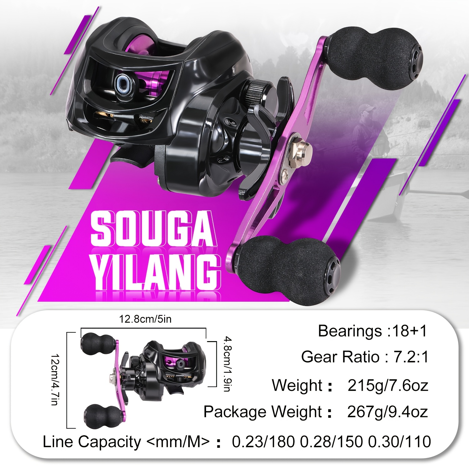 fishing reel 7 2 1 high speed baitcasting - Temu United Arab Emirates