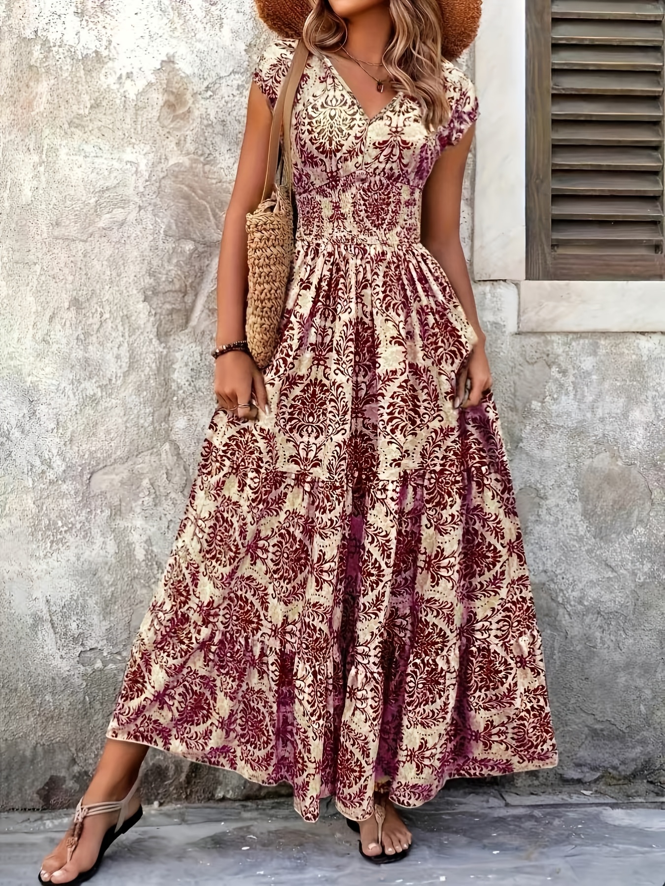 women swing dresses sold on Temu Canada
