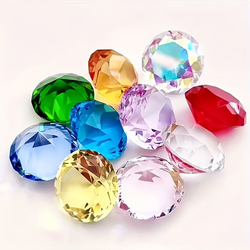 TEMU 20pcs Random Color Acrylic Gems – For , Treasure Chests, Indoor/outdoor Decor, Underwater Themed Parties (colors Random)