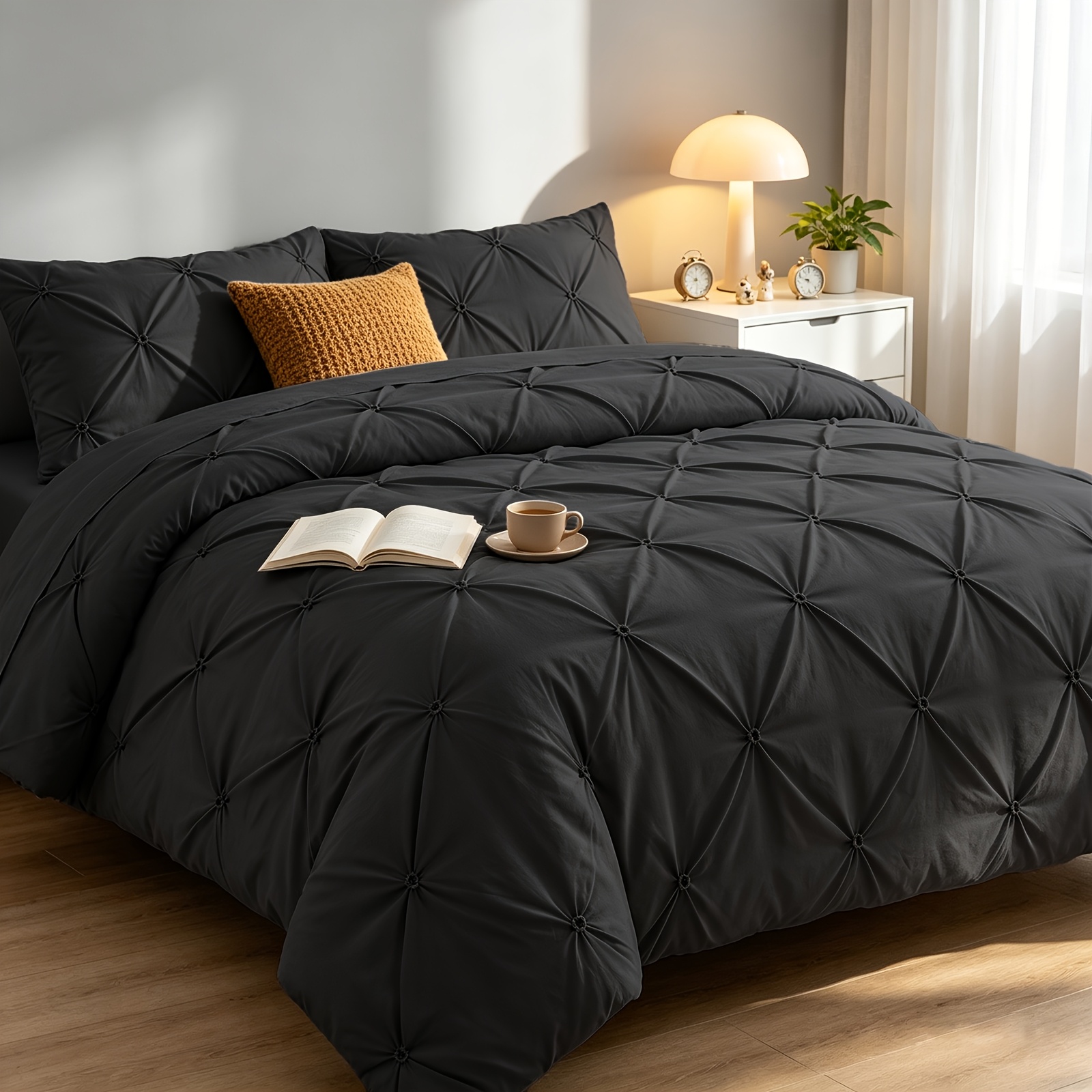 TEMU Ensemble de literie 3 pièces et confortable, ensemble de housse de couette et respirant, 1 housse de couette + 2 taies d'oreiller, léger et pour