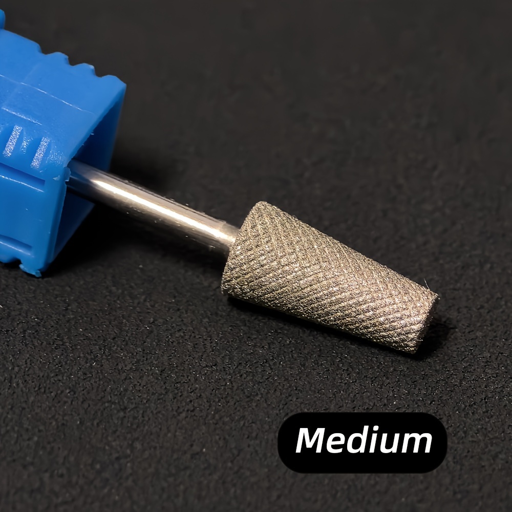 1pc Tapered Drill Bit, Suitable For Rotary Cuticle Cleaning, 3/32" Manicure Drill Machine Accessory