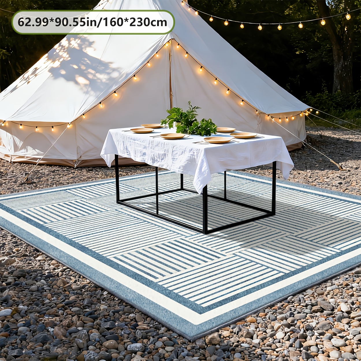 zelt für draußen ADITAM Outdoor-Zelt Camping Verdicktes Raumzelt Sonnenschutz und Regendichtes Großes Luxus-Campingzelt Großes den Außenbereich, Familienkabinenzelte, Familienzelt für Camp (A) Double the Sport & Freizeit Easy Camp Familien Tipizelt Woven Planter Cut Size:7' x 18'
