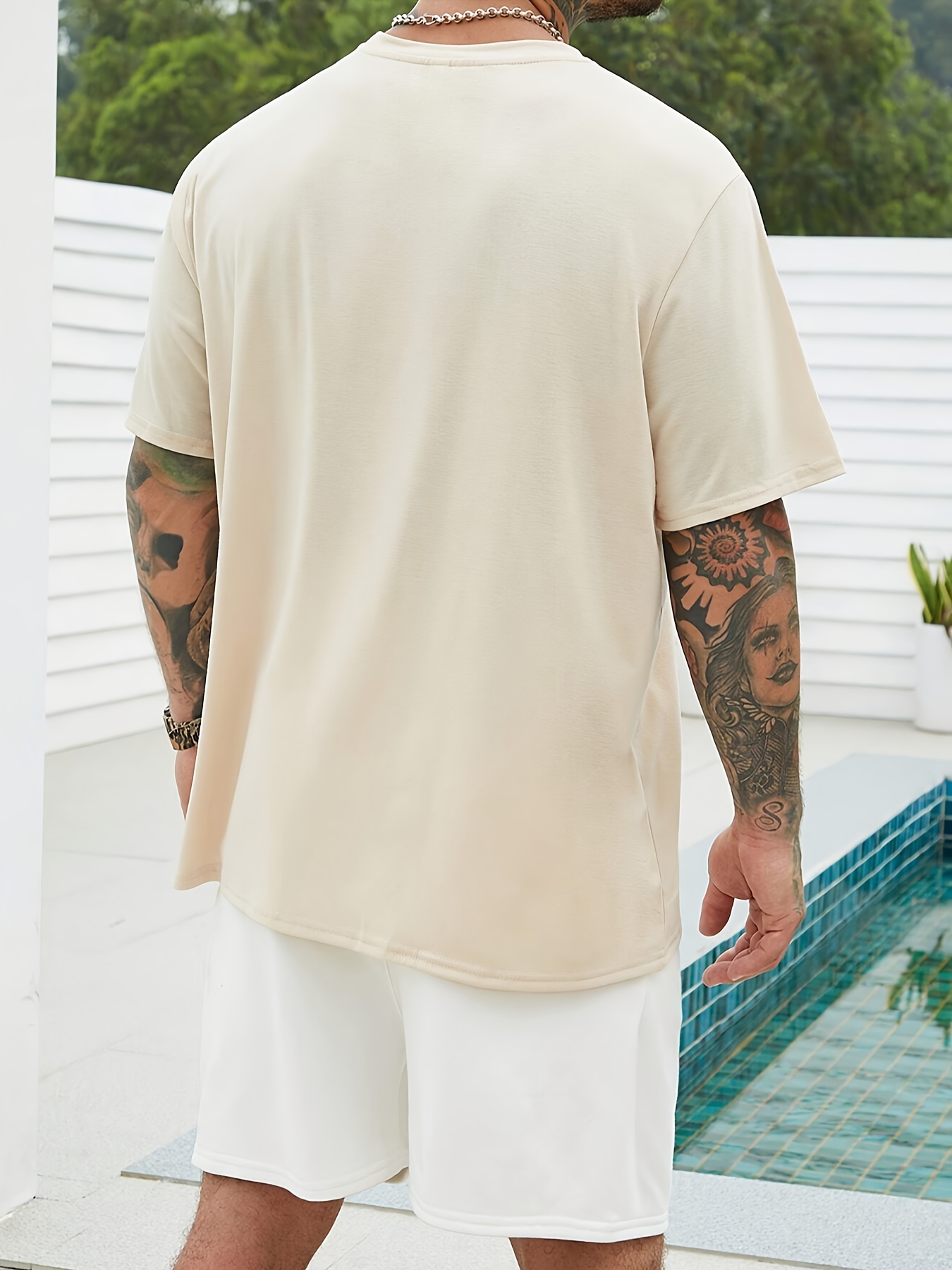 T-shirt uomo in cotone estivo taglio ampio comodo e casual_voghion.com
