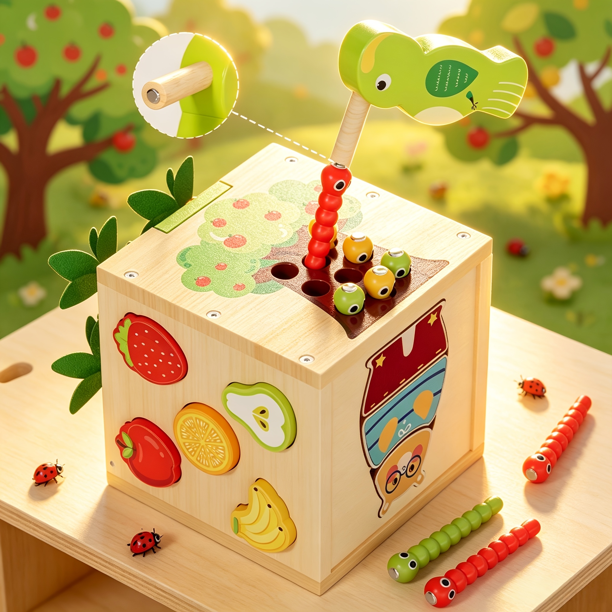 STEM Multi-Functional Wooden Brain Toy Gift Box