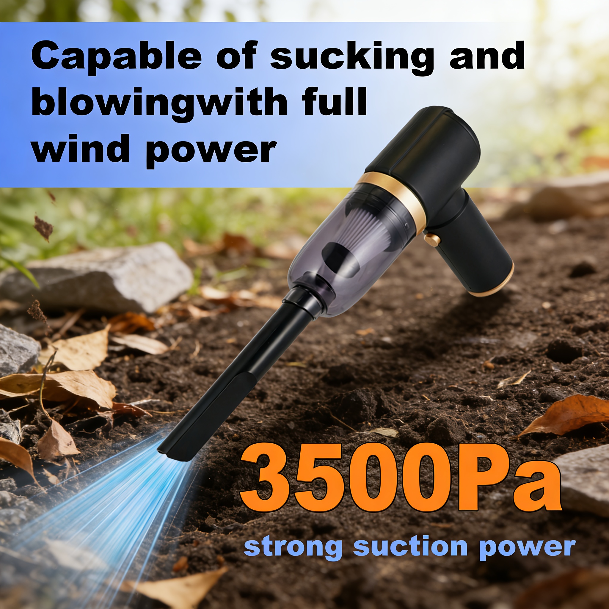 TEMU Newly Upgraded Model, Portable Cordless Handheld Vacuum Cleaner, Cyclone Suction Cordless Vacuum Cleaner, Large Suction Usb Fast Charging With