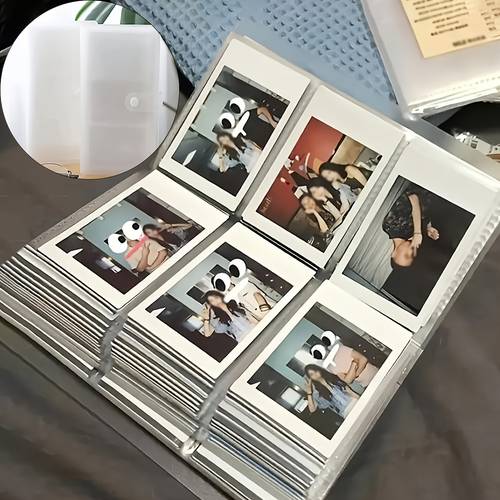a large capacity transparent photo album that can hold 3 inch photos with slots for 96 168 240 pictures photography enthusiasts and anime fans an to store 3 inch instant photos celebrity cards and movie tickets offering a for home decor storage