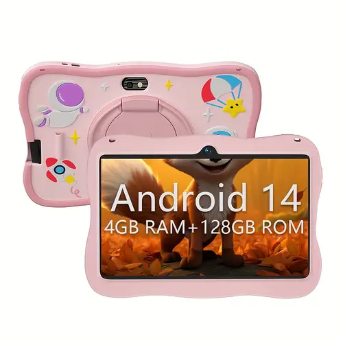 14 2025 new 7 inch interactive display 4gbram 128gb rom core processor 2 4g 5g ips display parental controls kids apps easter gift