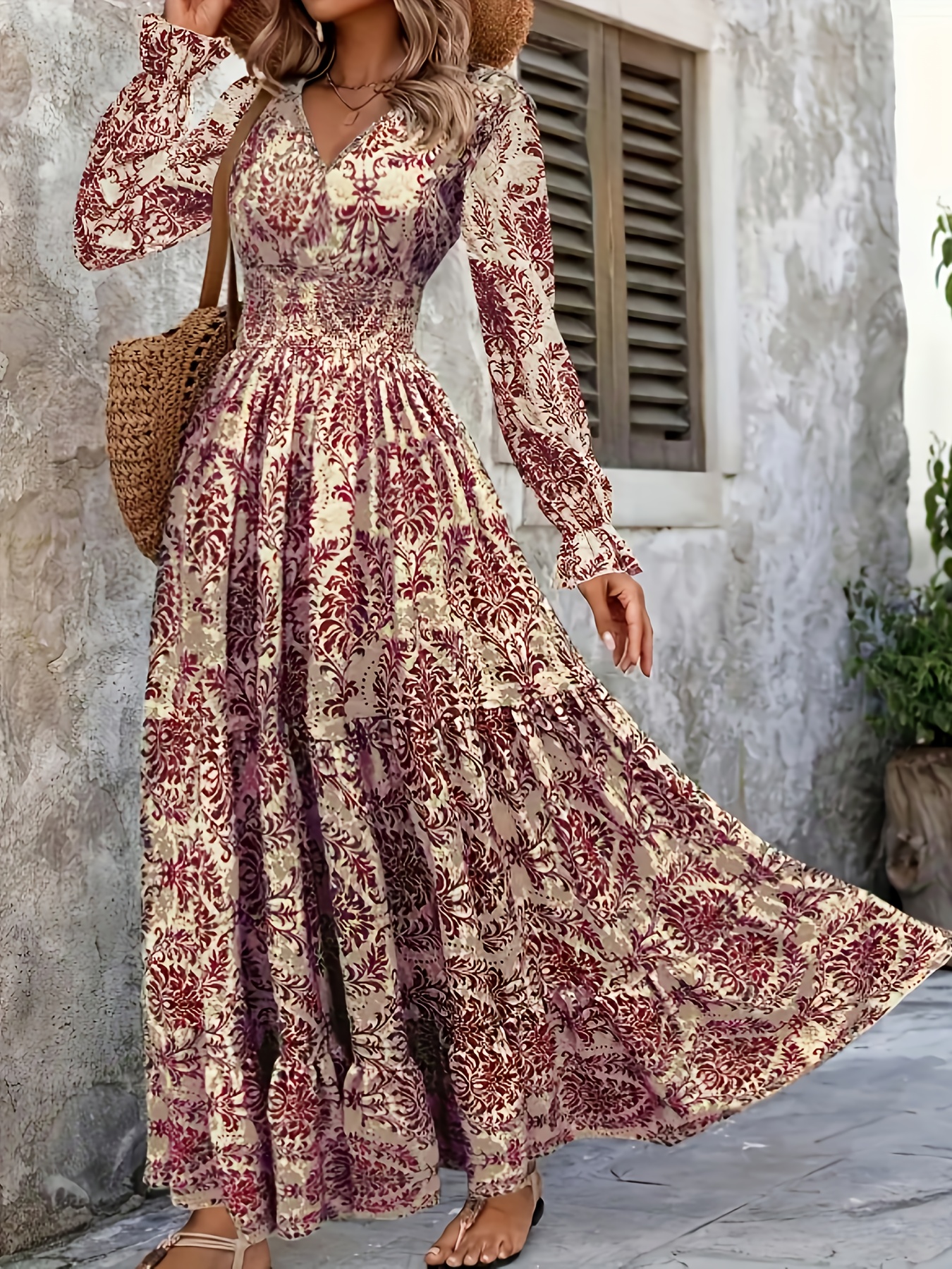 green emerald velvet dress Whispers Of Light Black Floral Print Open Back Maxi Dress main image 1