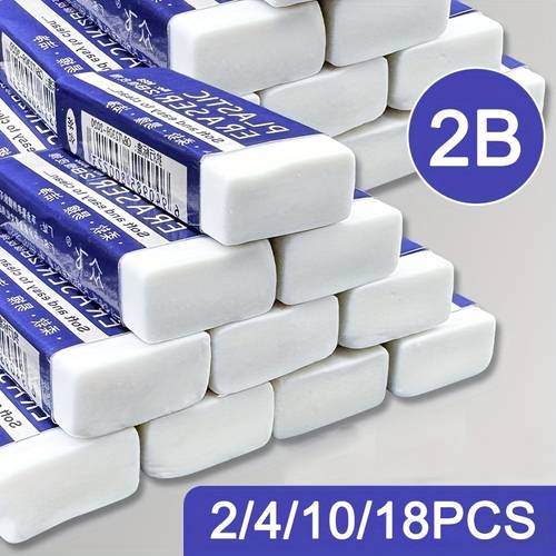 18 10 4 2pcs eraser set 2b exam pencils for clean writing without creative student stationery supplies